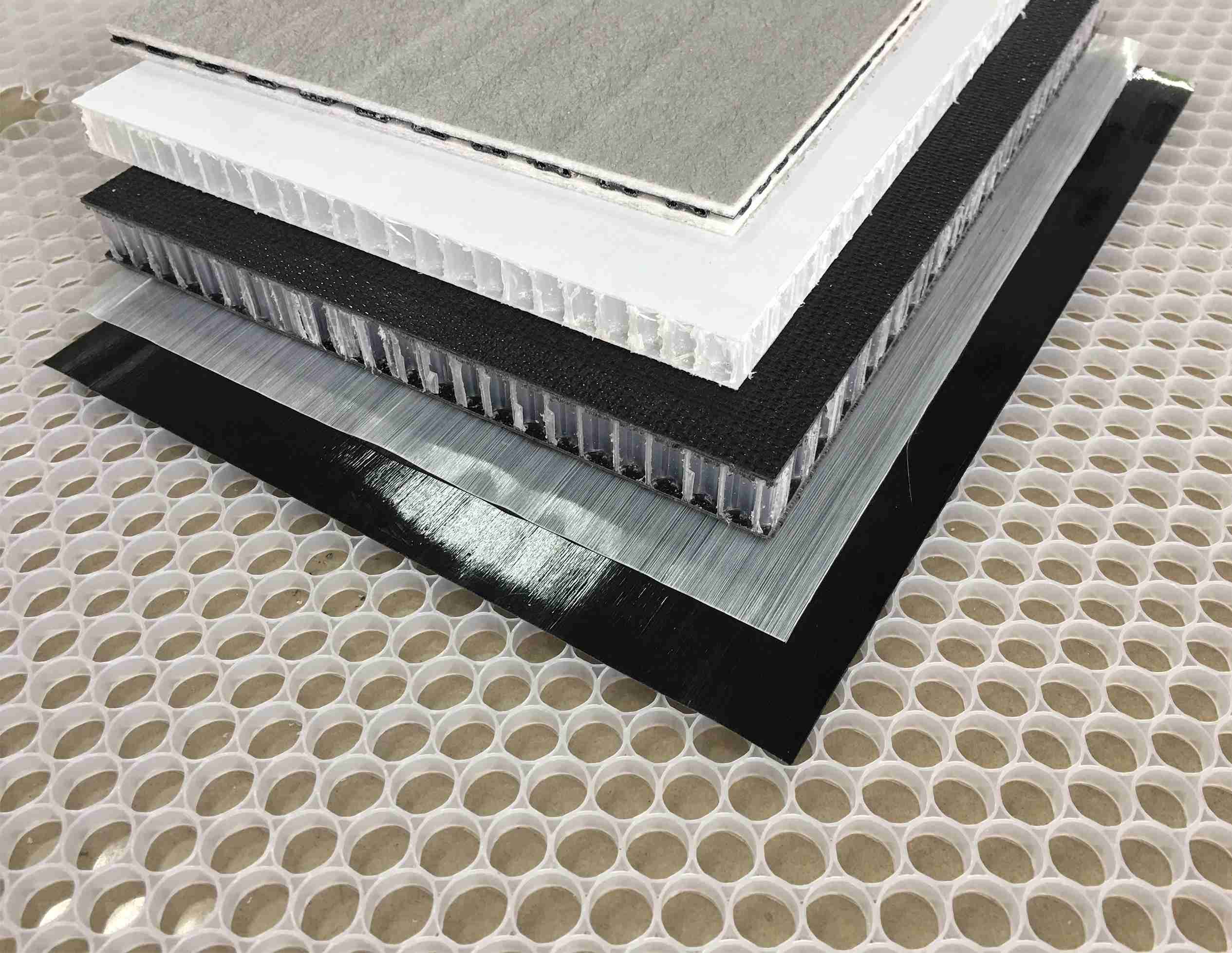 特氟龍雙皮帶復合機組用于生產熱塑性蜂窩三明治板和各類熱塑性復合材料層壓板